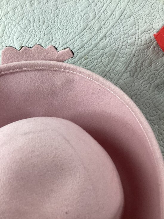 Mr. John Classic*Excello Vintage Pink Bollman Wool Hat* Bugle Beads*1950s Style main image 2
